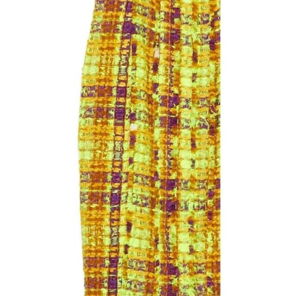 Ramy Brook Marygold Tweed long Overcoat neon colours Small - Picture 10 of 15